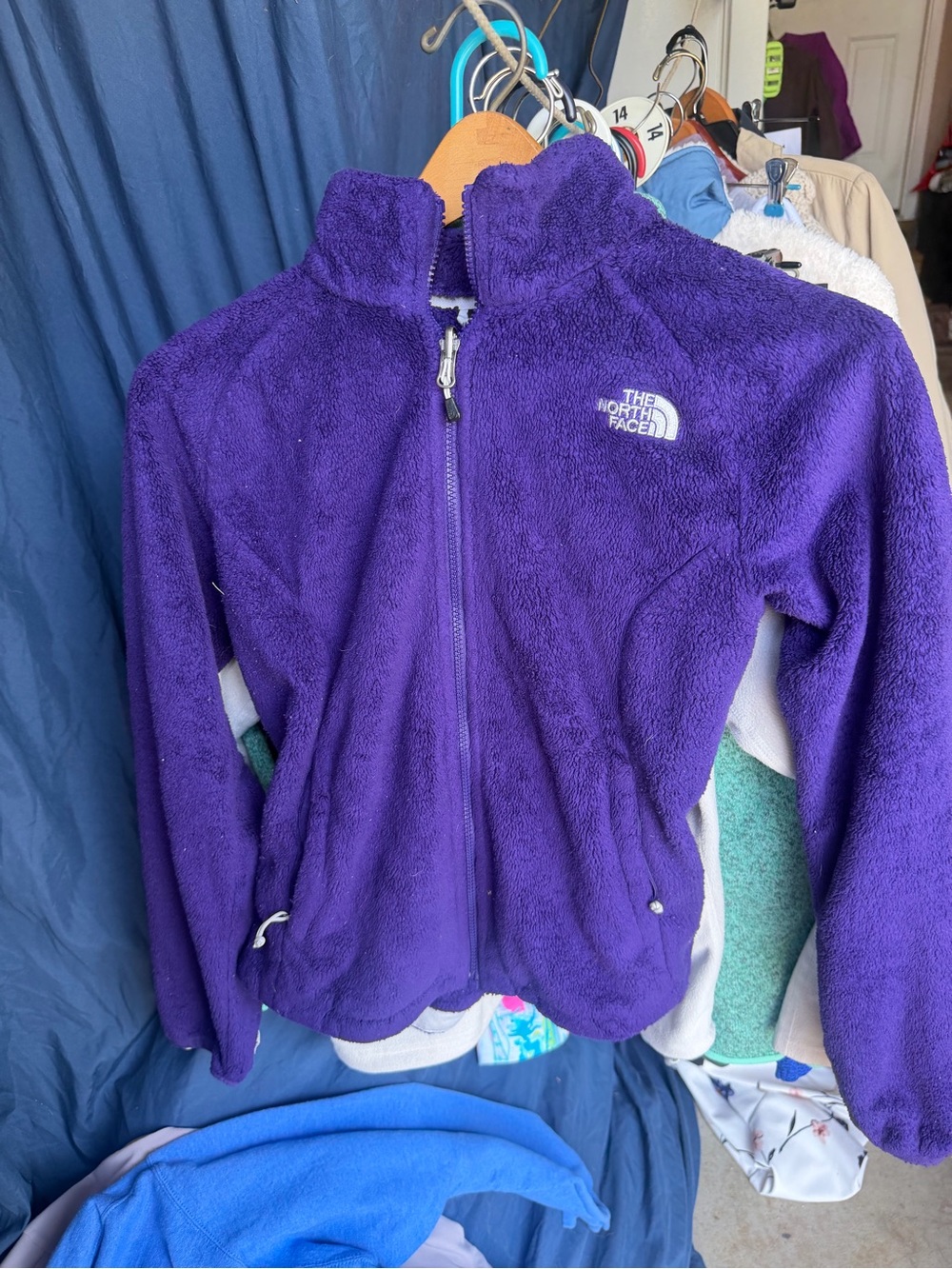 The North Face women’s Purple Full‑Zip Fleece Jacket